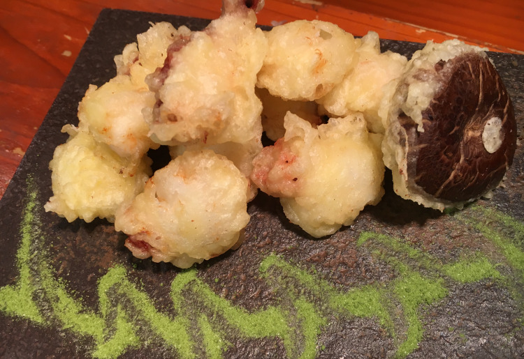 たこの天ぷら～野菜天添え～